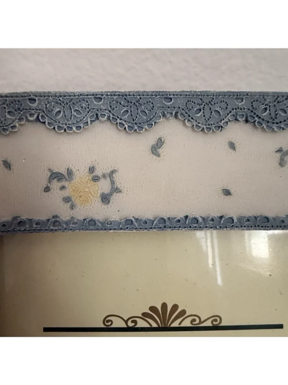 A. Richesco Corporation 3D Teacup Hand painted Floral Picture Frame 5x7”
